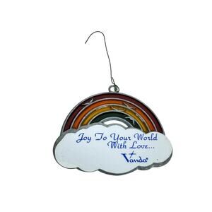 Vinate Stained Glass Rainbow Cloud Metal‎ Suncatcher Christmas Ornament